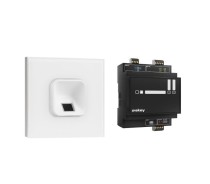 Loxone ekey xLine Fingerprintset Unterputzmontage, Montagerahmen 1-fach