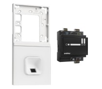 Loxone ekey xLine Fingerprintset Unterputzmontage, Montagerahmen 2-fach