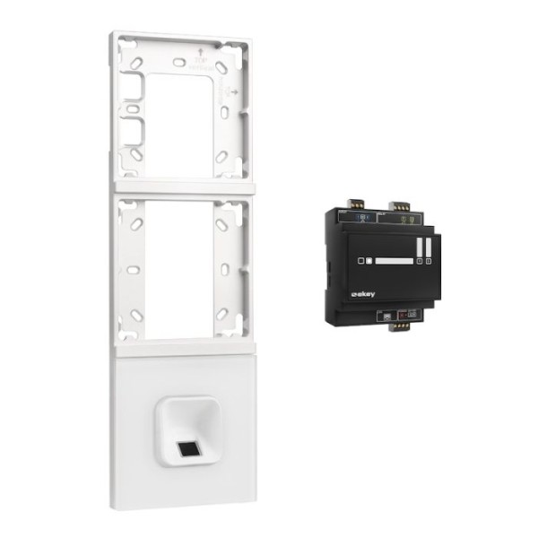 Loxone ekey xLine Fingerprintset Unterputzmontage, Montagerahmen 3-fach