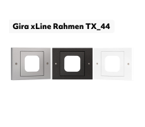 Gira xLine Rahmen TX_44 für xLine Fingerprint, 1-fach aus Kunststoff