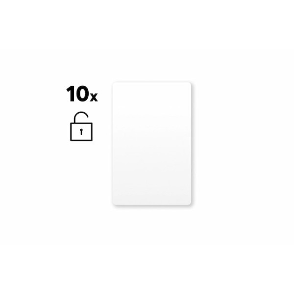 Unverschlüsselte NFC Smart Cards Weiß Set - 10 Stück