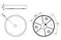 LED Ceiling Light RGBW Air Anthrazit